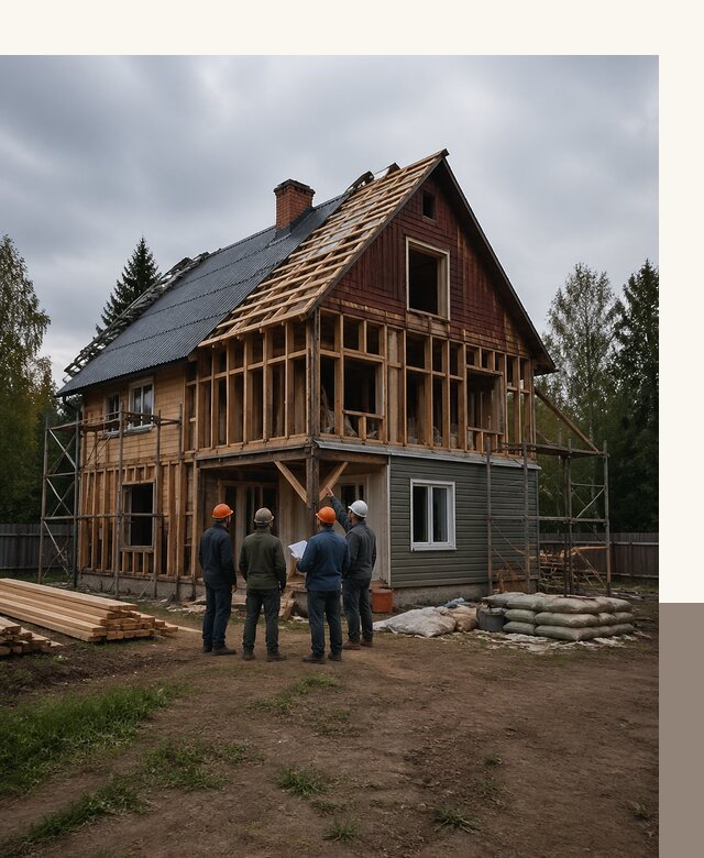 Реконструкция дачного дома в Ейске под ключ с проектом