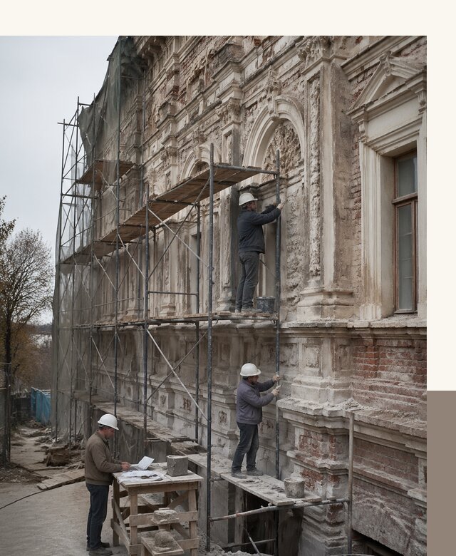 Реставрация объектов культурного наследия под ключ в Ейске